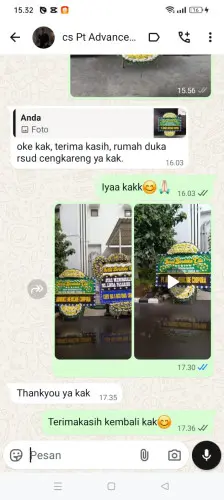 Testimonial Papan Bunga Pernikahan sobang