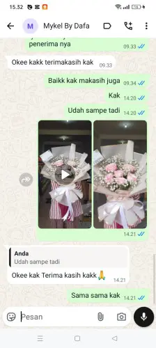 Testimonial Buket Bunga sobang