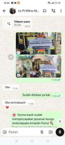 Testimonial Papan Bunga sobang