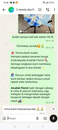 Testimonial Standing Flower sobang