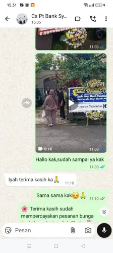Testimonial Papan Bunga sobang
