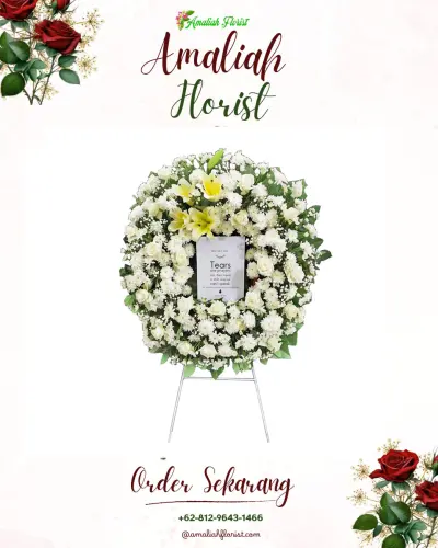 Krans Bunga Duka Cita sobang